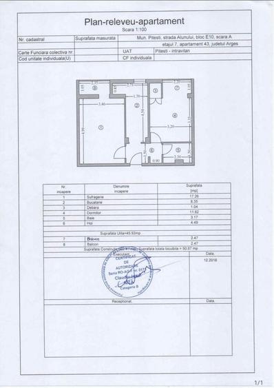 Apartament cu 2 camere decomandat în Găvana