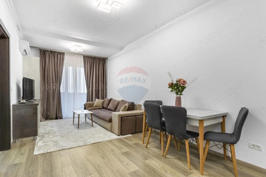 Apartament cu 2 camere semidecomandat, mobilat în UTA