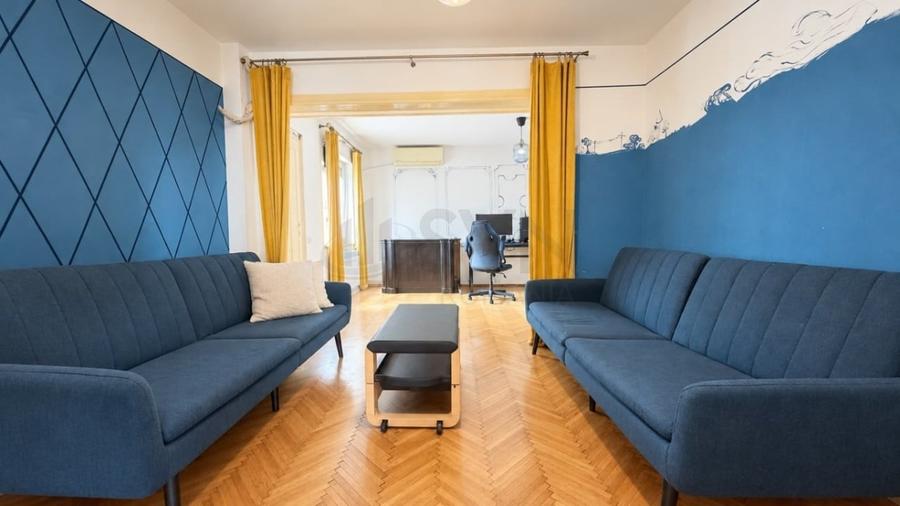 Apartament cu 3 camere decomandat, mobilat în Dorobanți