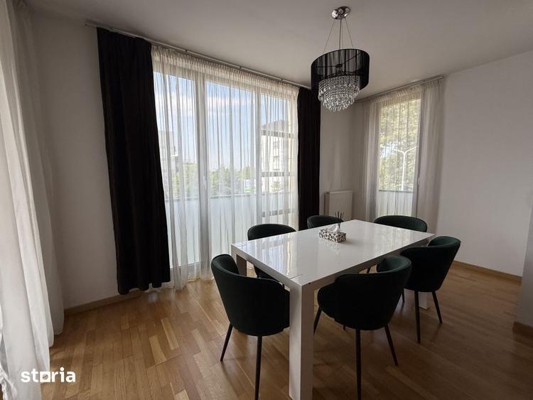 Apartament cu 3 camere, mobilat în Băneasa