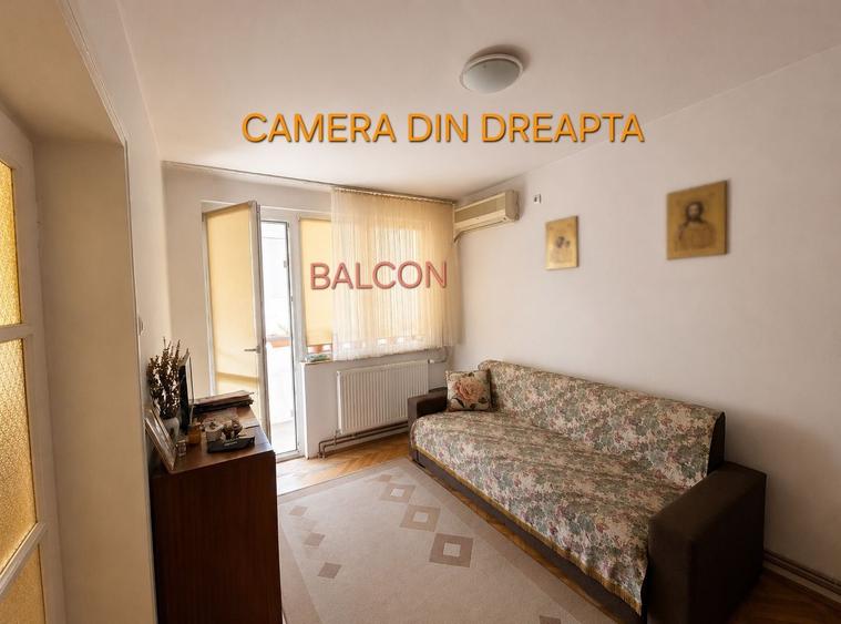 Apartament cu 3 camere semidecomandat în Central