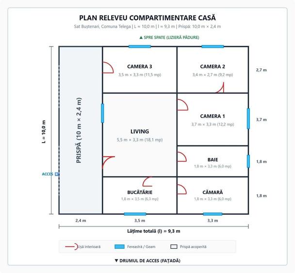 Casă cu 4 camere în Telega