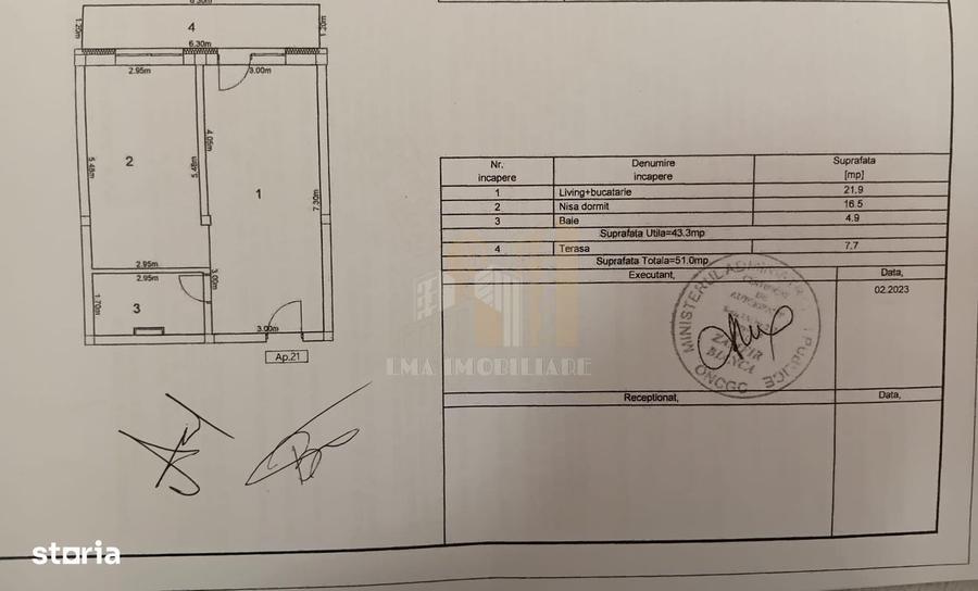 Apartament cu 2 camere decomandat în Sânpetru