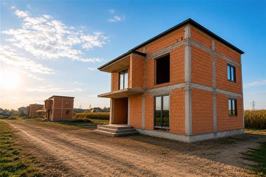 Casă individuală cu 4 camere cu Canalizare în Exterior Est