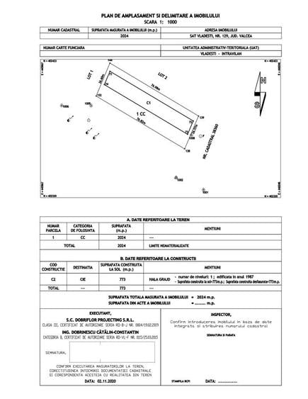 Spațiu comercial, de 703 mp, în Vlădești