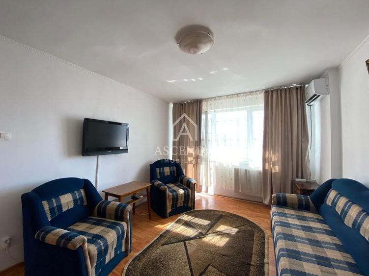 Apartament cu 2 camere semidecomandat, mobilat în Tineretului