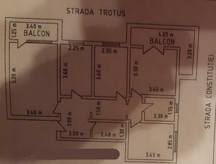 Apartament cu 4 camere decomandat în Central
