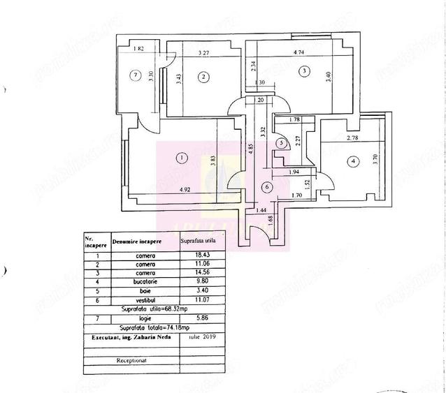 Apartament 3 Camere - 75 mp utili la Pta Sudului, la metrou - 2
