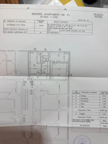 Apartament cu 2 camere decomandat, mobilat în Central