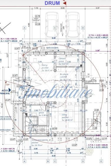 Casă individuală cu 4 camere cu Canalizare în Chinteni