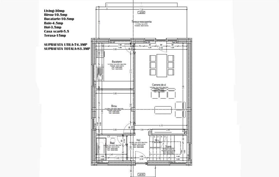 Casă individuală cu 4 camere cu Teren 270 Mp în Berceni