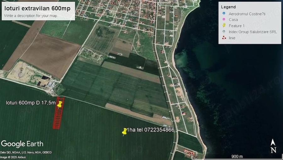 Teren de 600 mp, în 23 August