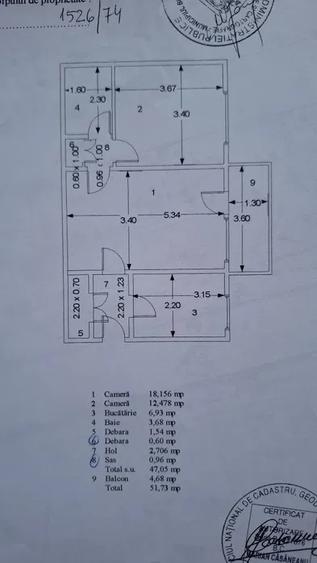 Apartament cu 2 camere decomandat, mobilat în Basarabia