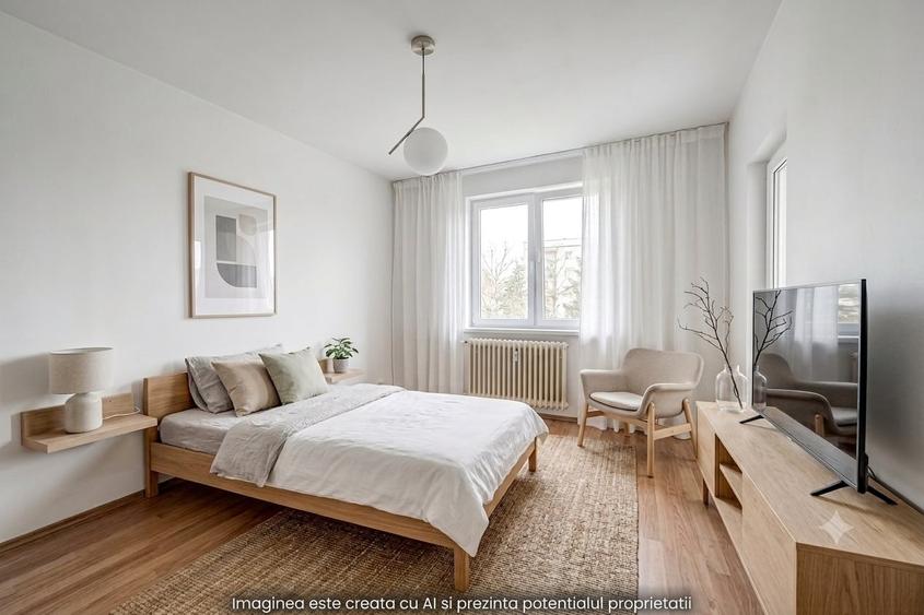 **Apartament cu 3 camere | 64,2 mp utili | 2 băi | Bloc 1985 | Etaj 7/8 | Sector - 18