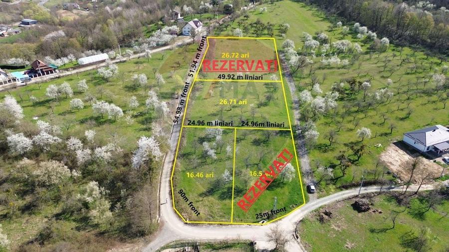 Teren Construcții intravilan de 1646 mp, în Cărbunari