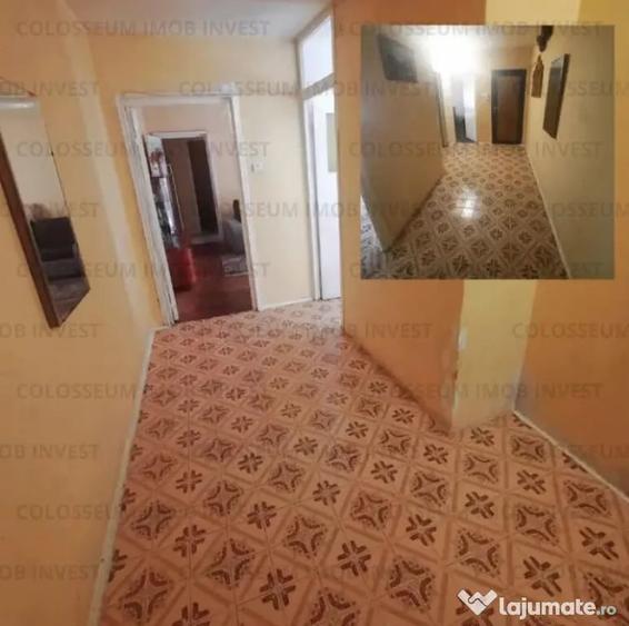 Apartament cu 3 camere semidecomandat în Florilor