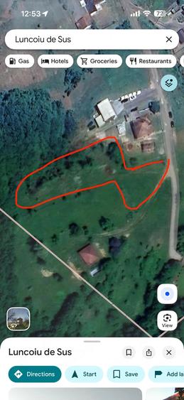 Teren de 3000 mp, în Luncoiu de Sus