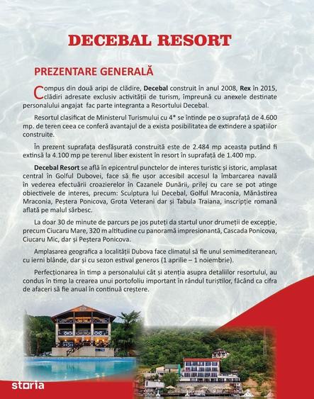 Investi?ie Premium in Turism,Resort 4? de vanzare | Cazanele Dunarii - 3