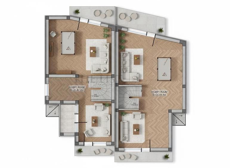 Vanzare vila premium P+1+Mansarda locuibila Otopeni Center (Proximit - 3