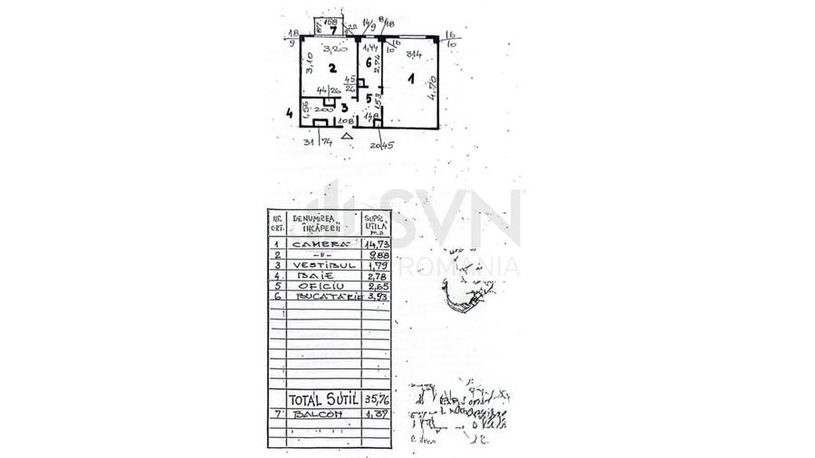 Apartament cu 2 camere semidecomandat, mobilat în Victoriei