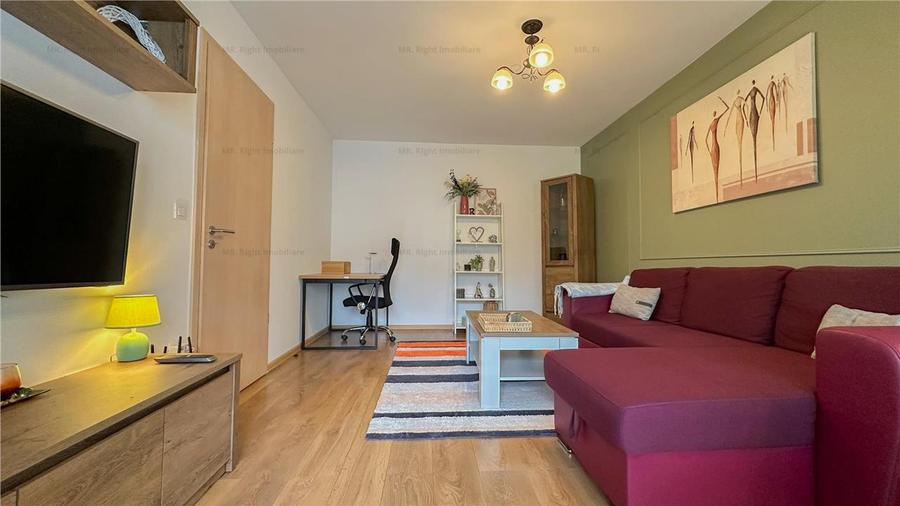 Apartament cu 2 camere decomandat, mobilat în Tractorul