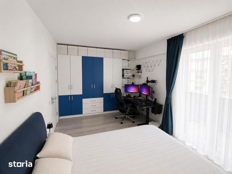 Apartament cu 3 camere, mobilat în Triaj