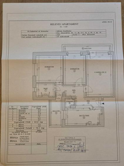 Apartament cu 3 camere decomandat în Alexandriei