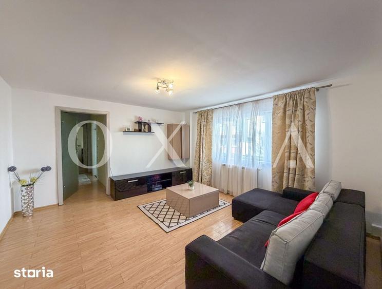 Apartament cu 3 camere, mobilat în Girocului