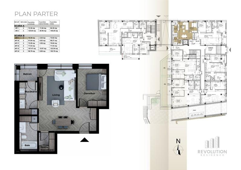 Apartament cu 3 camere decomandat în Orașul Vechi