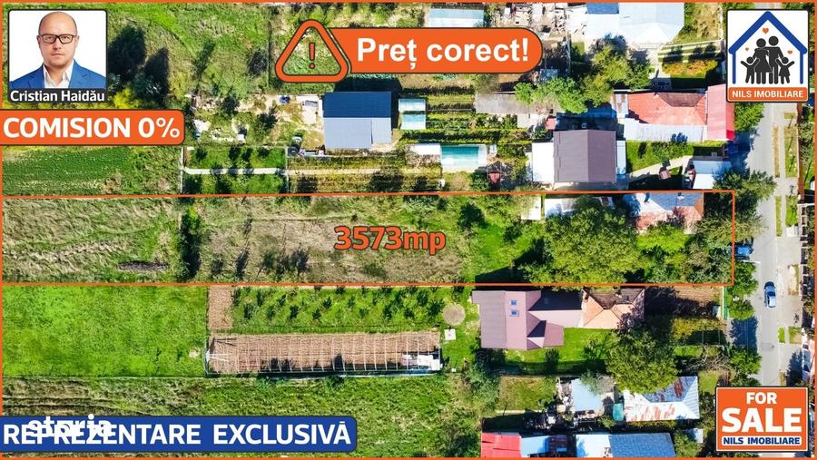 Teren intravilan | 3573mp | Toate utilitatile! | Buftea IF - 3