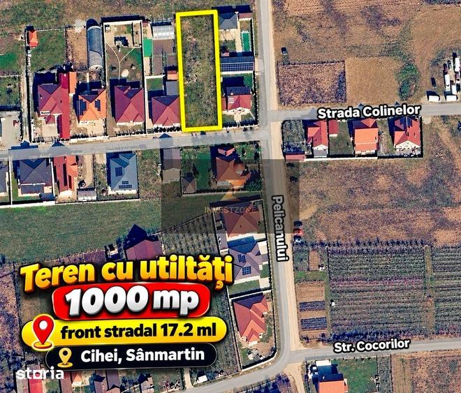 Teren de 1000 mp, în Sânmartin