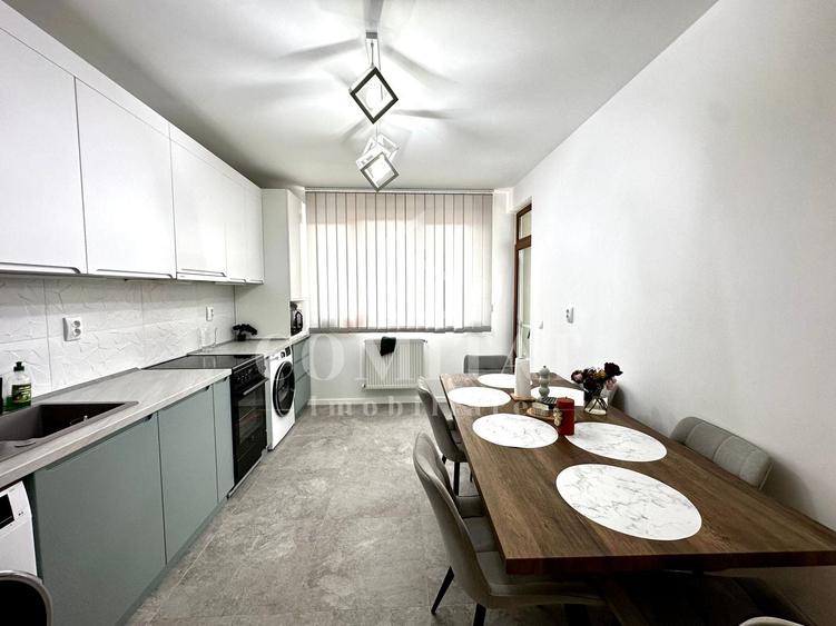 Apartament cu 3 camere semidecomandat, mobilat în Florești