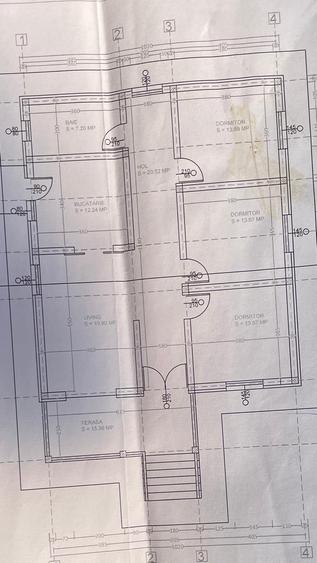 Casă cu 4 camere cu Teren 900 Mp în Holboca