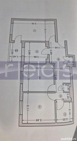 Apartament cu 3 camere în Dristor