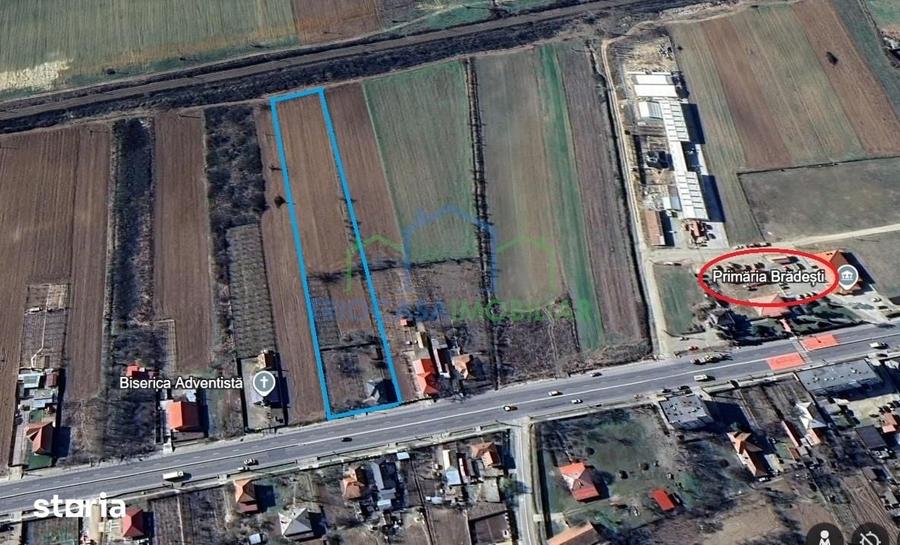 Casă cu 3 camere cu Teren 7952 Mp în Brădești