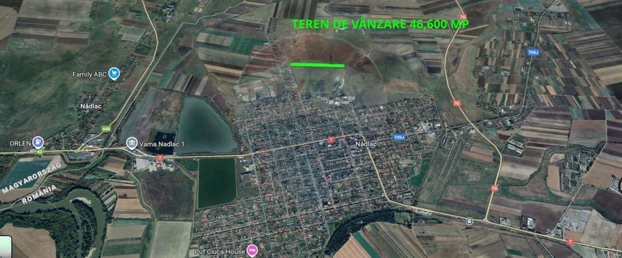 Teren cu potențial de vânzare 46,600mp lângă intravilan, în Nadlac - 3