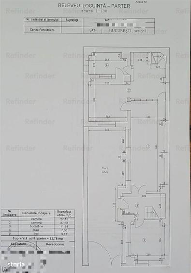 Casă cu 4 camere cu Teren 160 Mp în Grivița