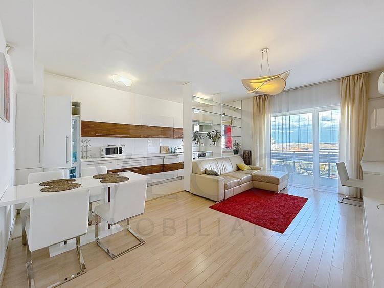 Apartament cu 2 camere semidecomandat, mobilat în Bună Ziua