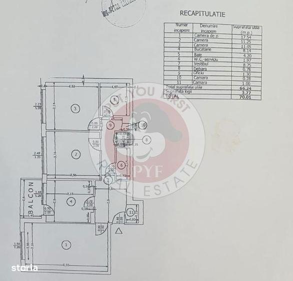 Apartament cu 3 camere decomandat în Rahova
