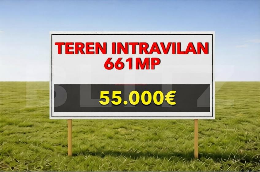 Teren Construcții intravilan de 661 mp, în Giroc