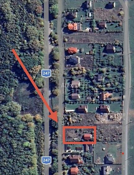 Casa la rosu in Dobrovat teren 500 mp, zona de vile, priveliste superba