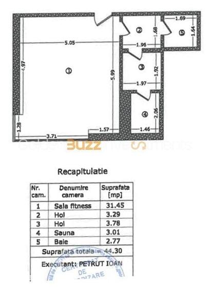 Spațiu comercial, de 44.3 mp, în Nord