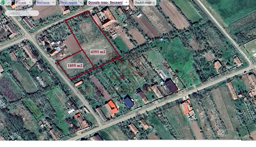 Teren Construcții intravilan de 4393 mp, în Seceani