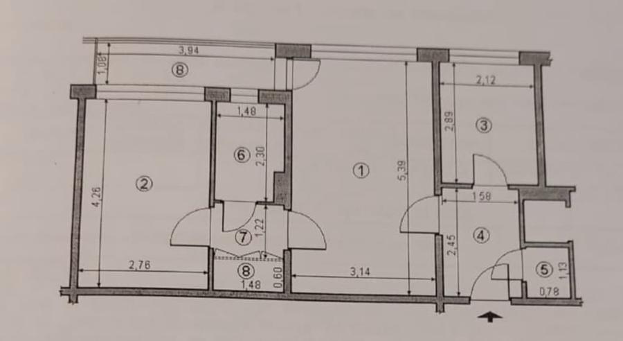 Apartament cu 2 camere semidecomandat în Drumul Taberei