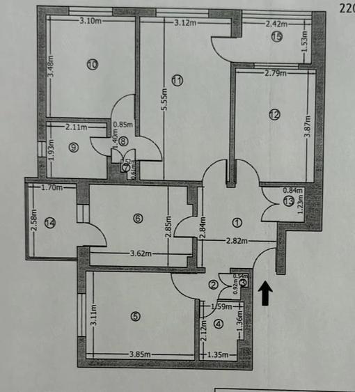 Apartament cu 4 camere decomandat în Rahova