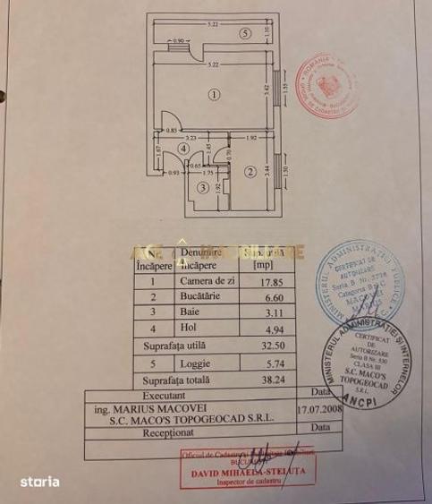 Garsonieră decomandată, mobilată în Gorjului