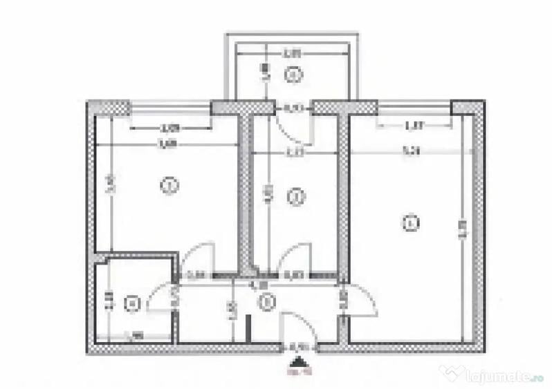Apartament cu 2 camere decomandat în Sălaj