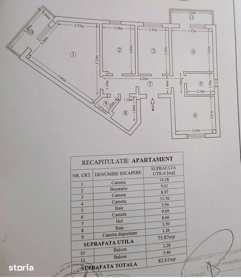 Apartament cu 4 camere decomandat în Tătărași