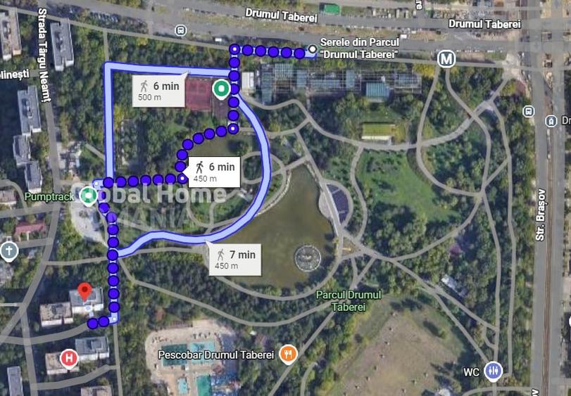 Apartament cu 2 camere semidecomandat, mobilat în Drumul Taberei