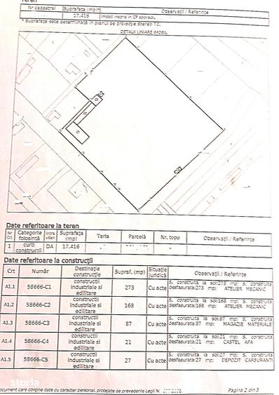 Spațiu comercial, de 17,380 mp, în Măicănești